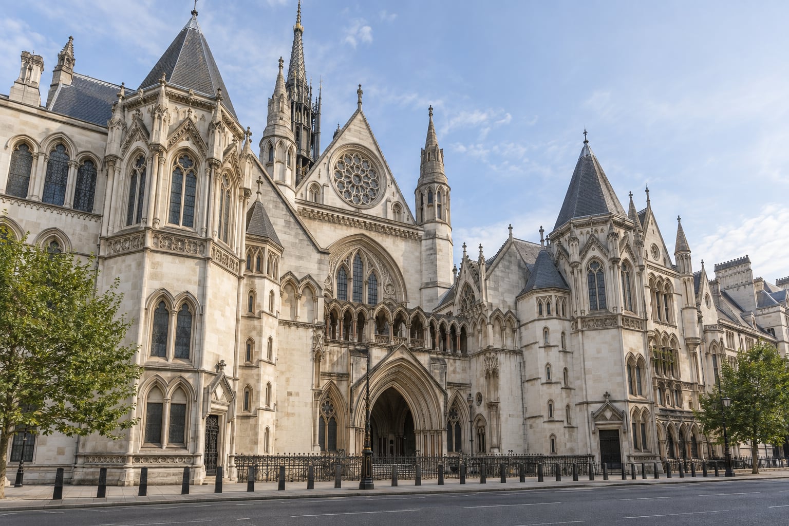 The Royal Courts of Justice on the Strand, representing SEO services for solicitors in London.